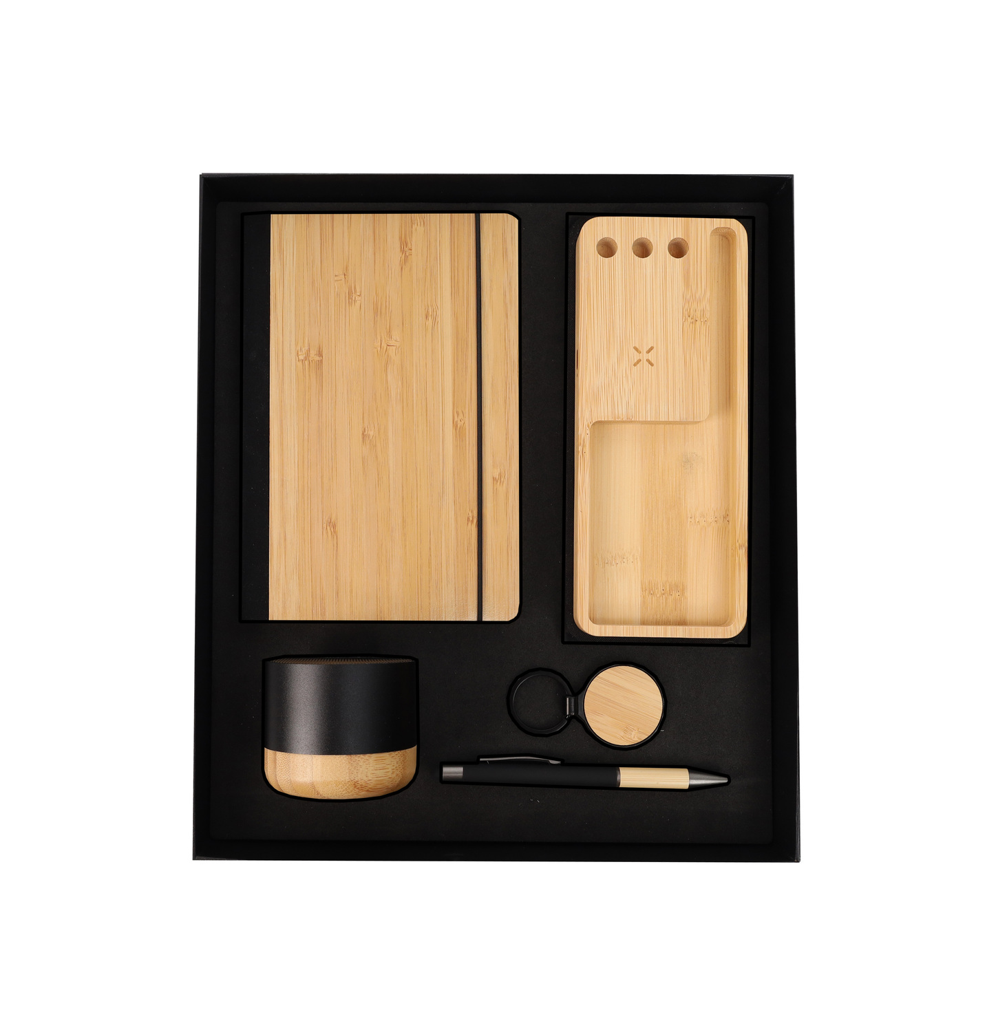 GS08 - Black Bamboo Corporate Gift Set